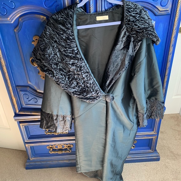 Nataya Jackets & Blazers - Nataya Lined Blue Velvet Top/Jacket Steampunk Med